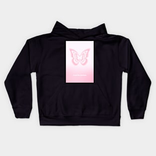 Pink Gradient Trust the Process Butterfly Aura Kids Hoodie